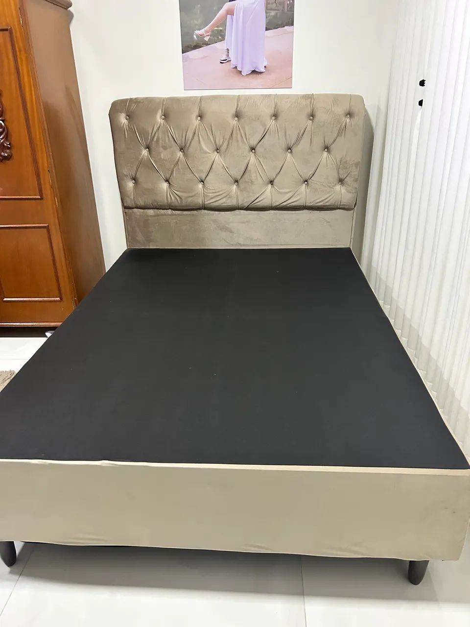 Cabeceira + base cama box nova  - Foto 3