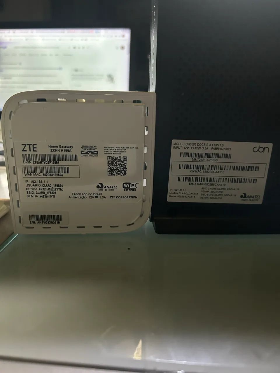 kit para internet de alta velocidade com modem e roteador Gigabit  - Foto 4