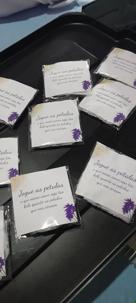 Pacotes de pétalas de flores artificiais para casamento  - Foto 2