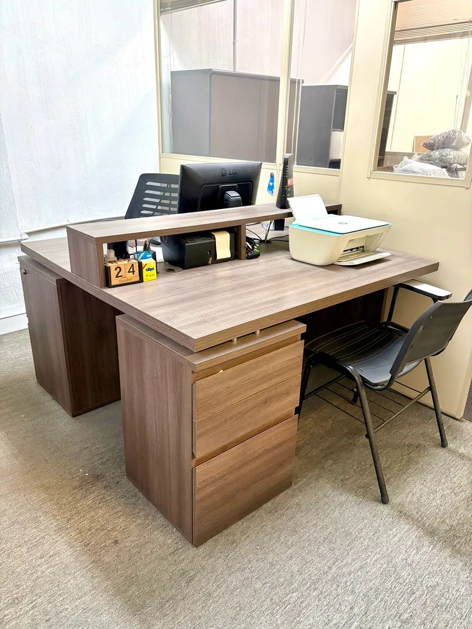 Mesa dupla para escritório  - Foto 3