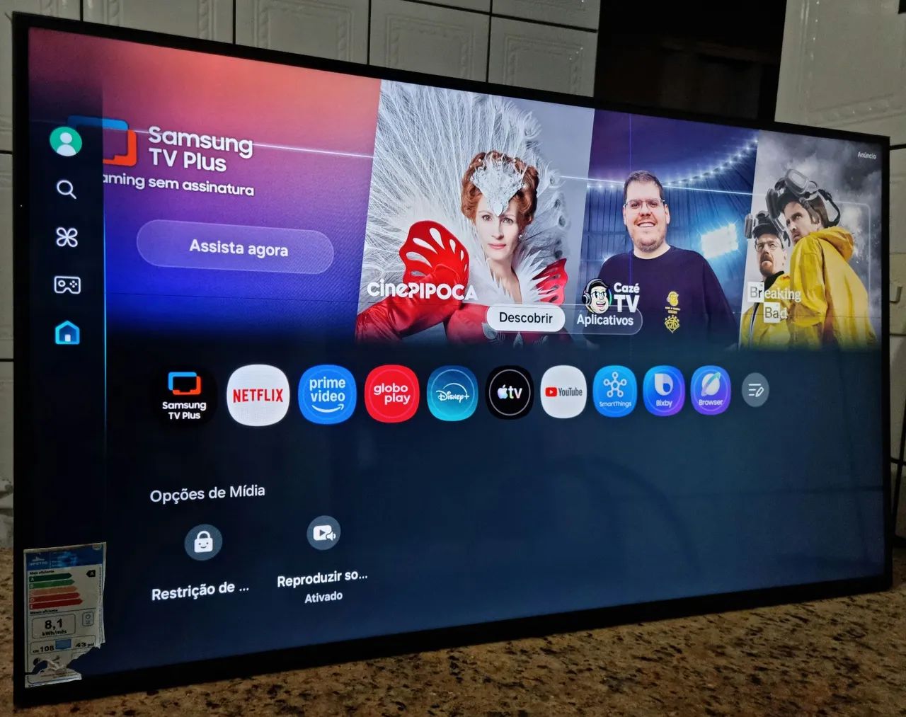 Tv Smart 43 polegadas Samsung 4K Crystal com Xbox one integrado  - Foto 3