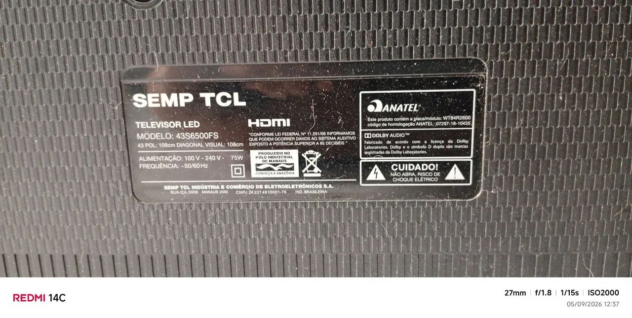 Tv Semp TCL HDMI 43 p  - Foto 3