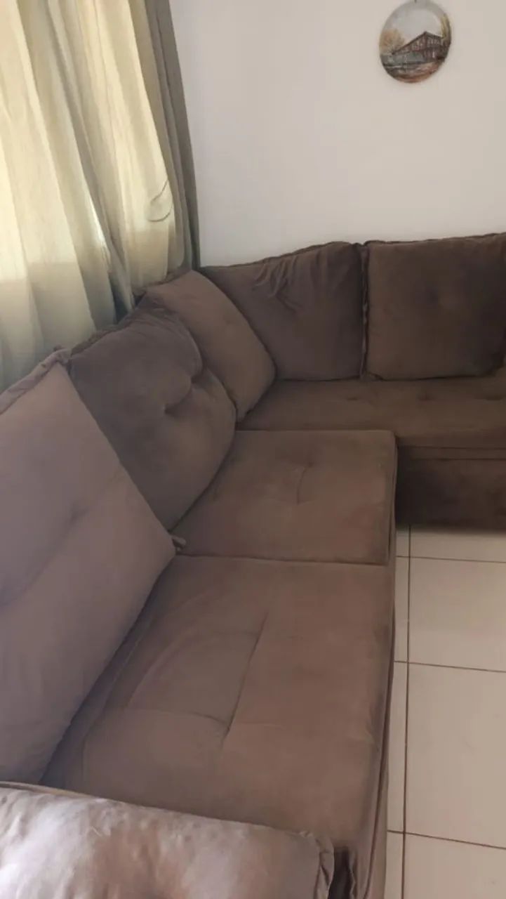 Sofá em L semi novo . muito conservado  - Foto 2