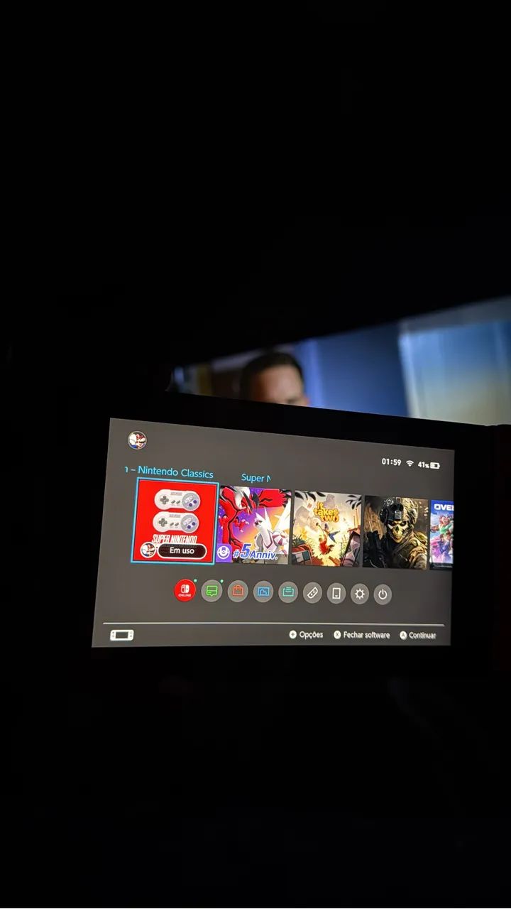 NITENDO SWITCH COM TODOS OS ACESSÓRIOS  - Foto 4