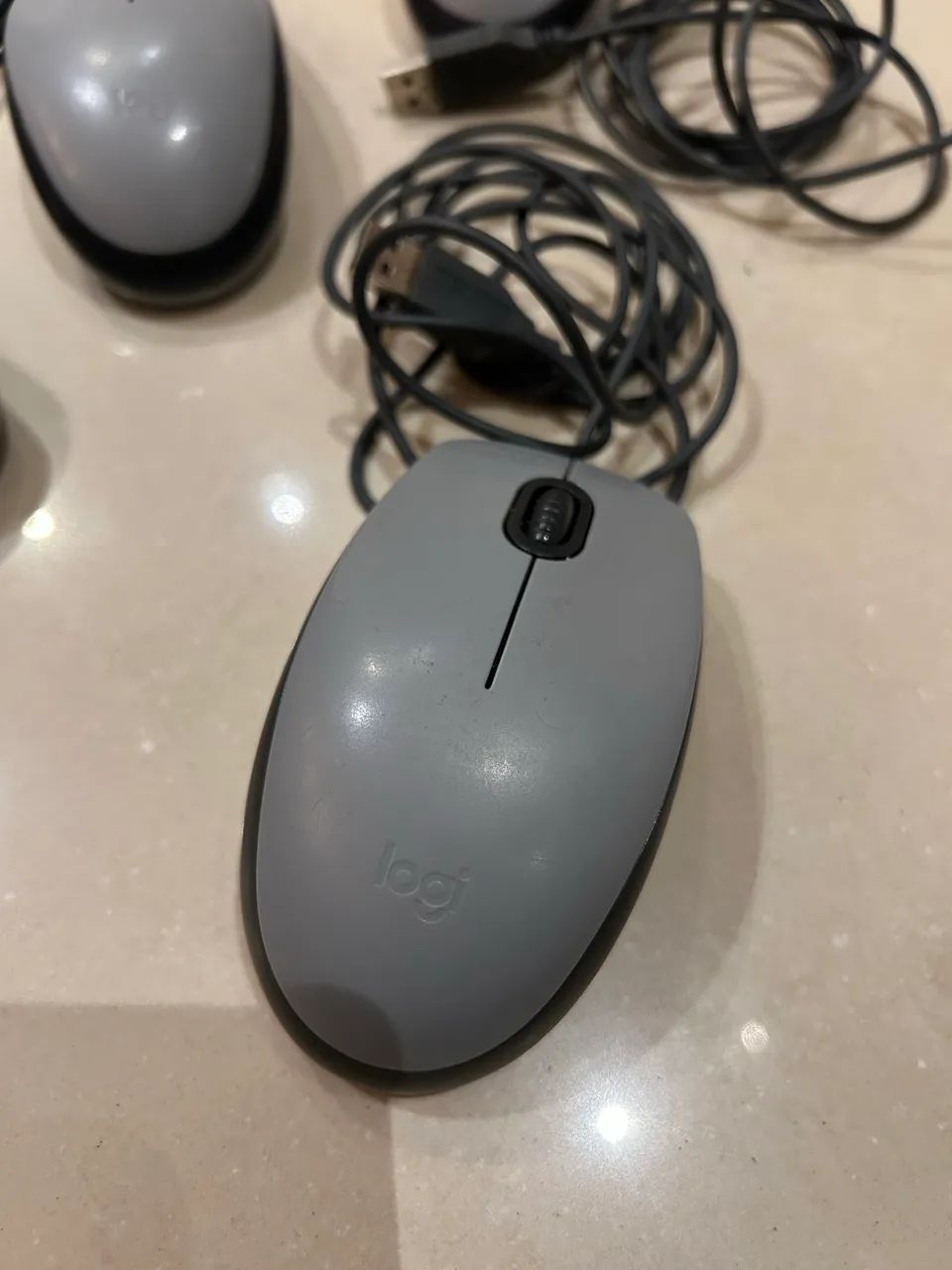 Mouse Com Fio USB Silencioso Logitech - Foto 3