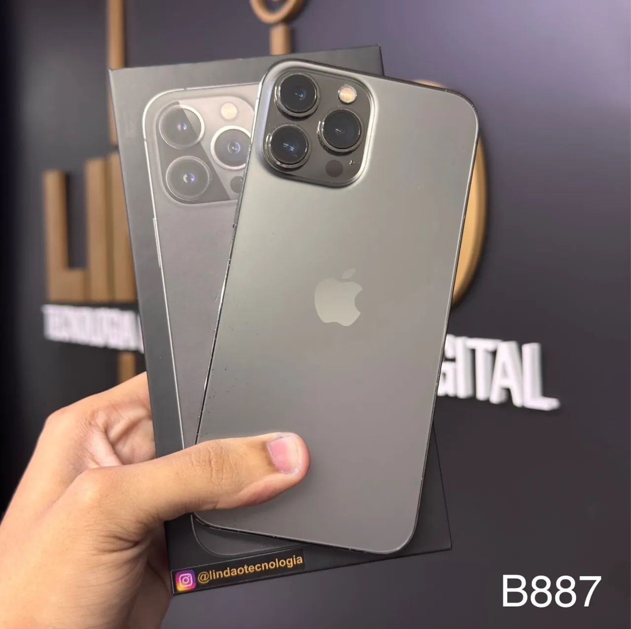 IPHONE 13 PRO MAX 128GB CINZA | TODO ORIGINAL | NUNCA MEXIDO