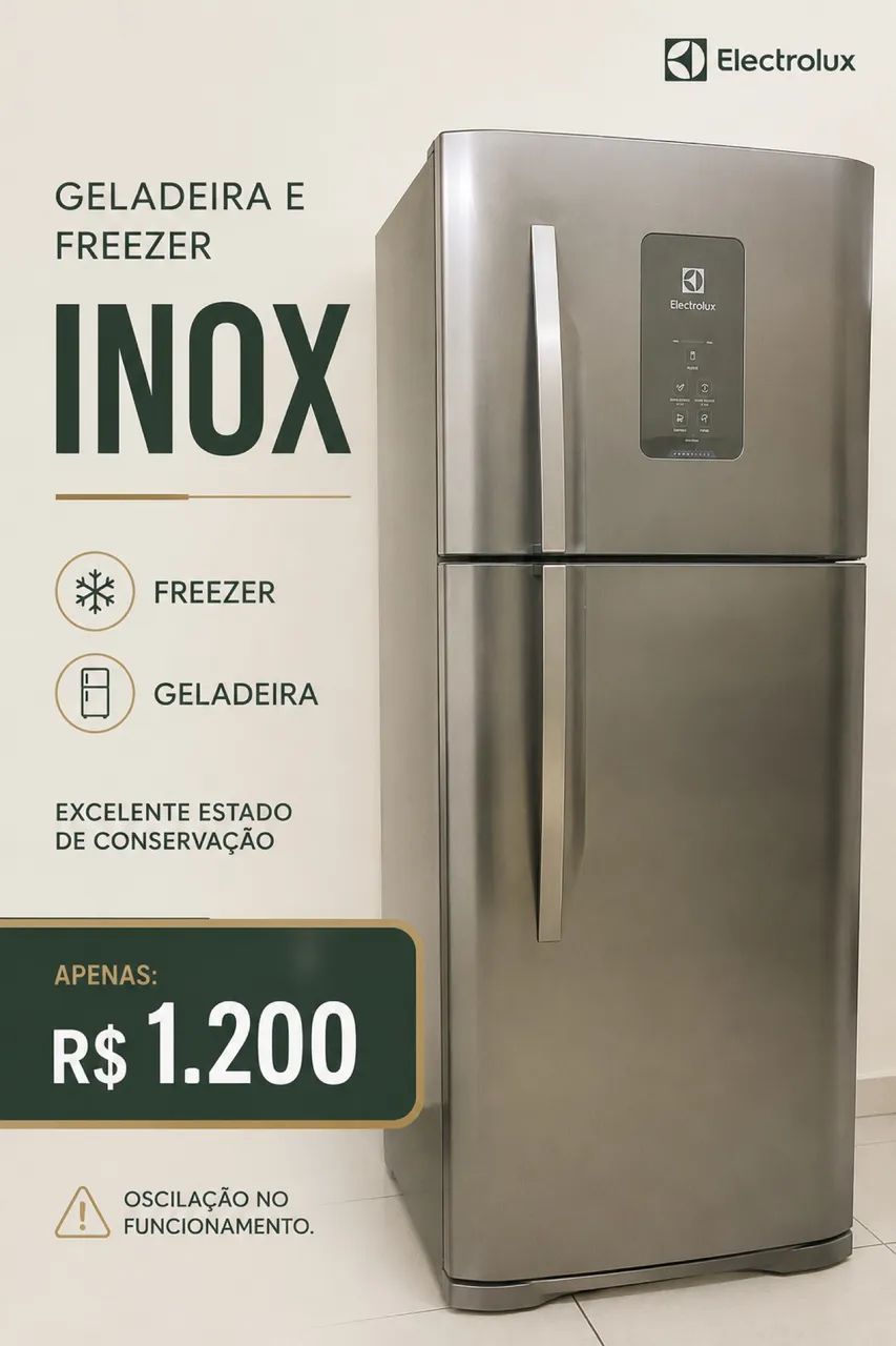 GELADEIRA E FREEZER ELECTROLUX