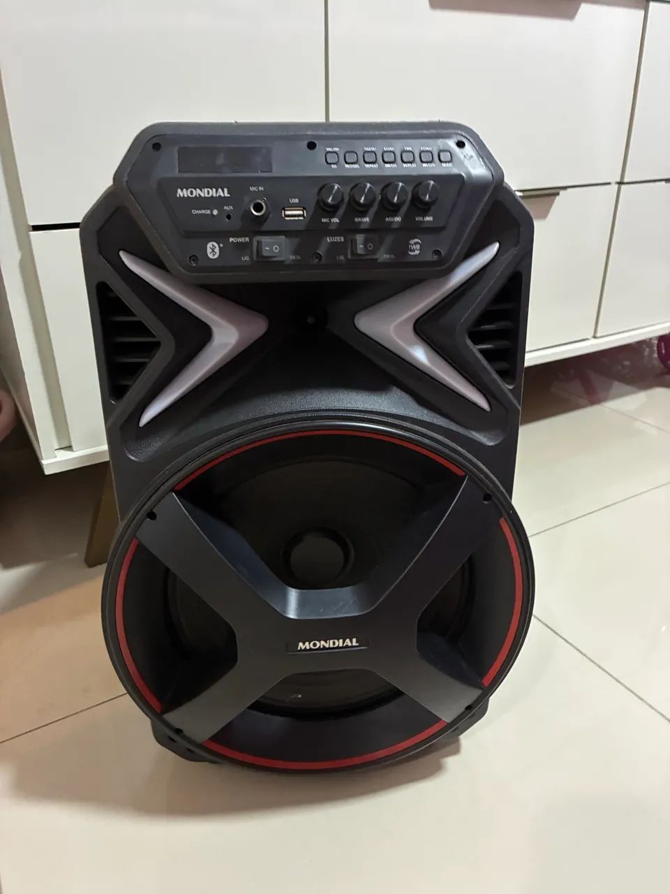 Caixa de Som Amplificada Mondial CM-400 Bluetooth - Usada - Foto 3
