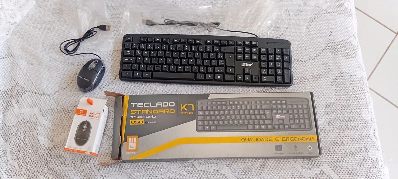 Kit teclado e mouse 