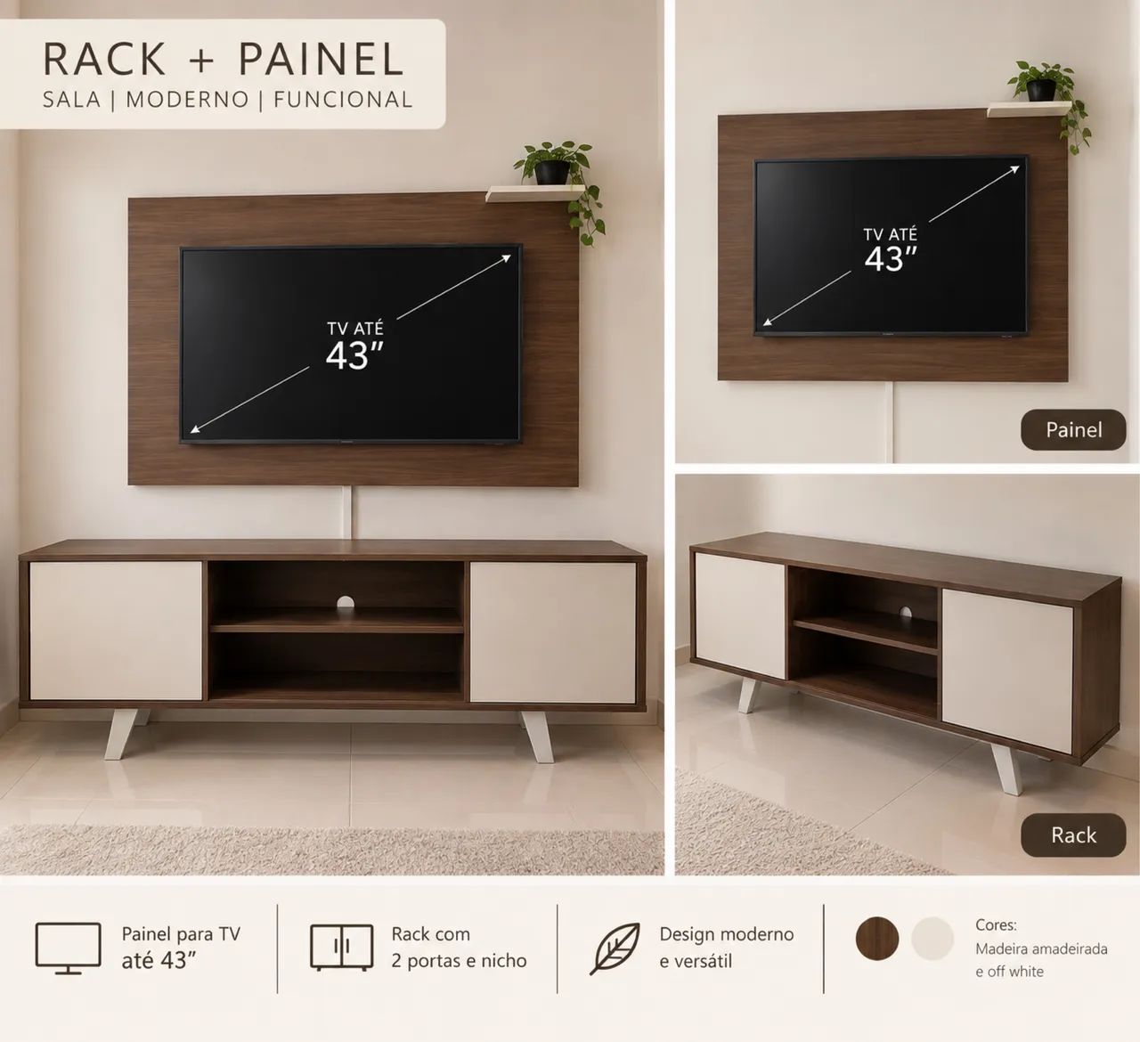 Rack e painel