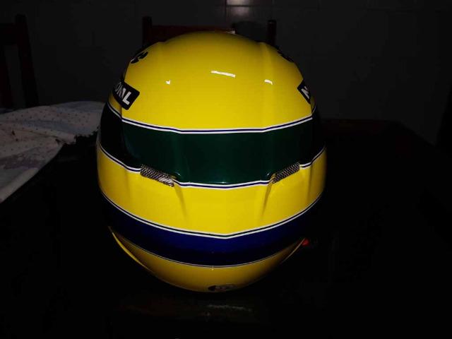 Capacete Personalizado Ayrton Senna - Novo - Sem uso - Na Caixa - Foto 12