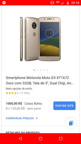 Moto G5 (troca)