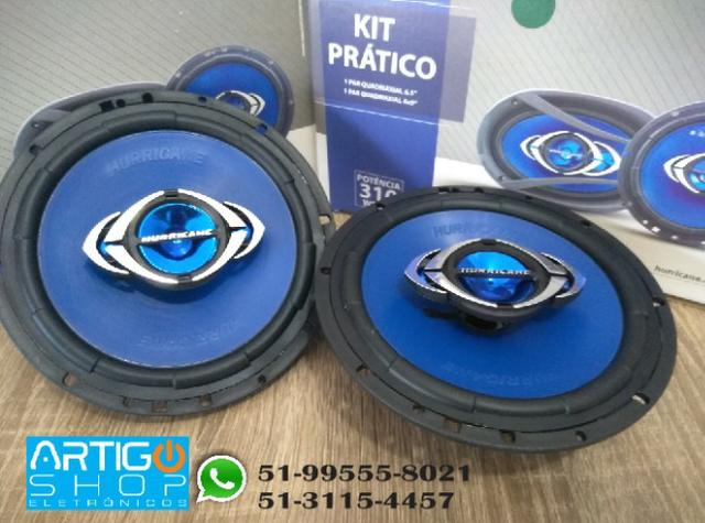 Par Auto Falante 6 Pol Hurricane 130w Rms Quadriaxial