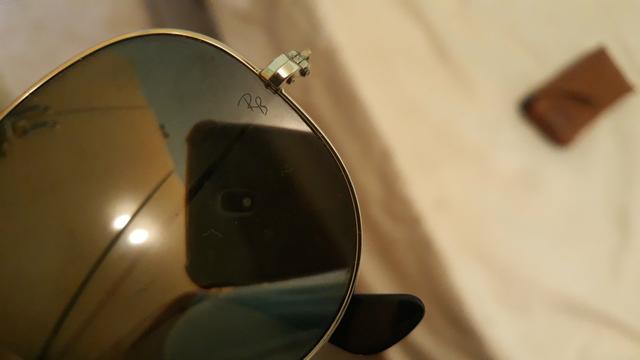 Óculos Ray-Ban aviator feminino original, com estojo. - Foto 2