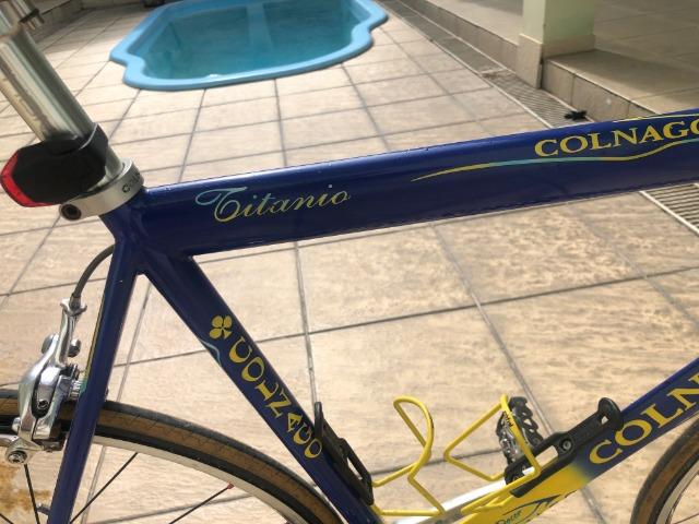 Bicicleta Colnago Titânio Antiga Tamanho 54 - Foto 6
