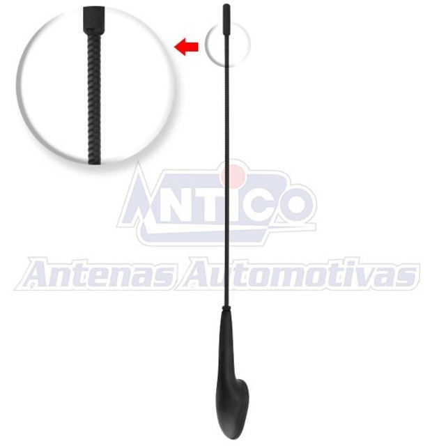 Antena Teto Fiat Palio / Siena / Strada / Uno / Idea / Doblo