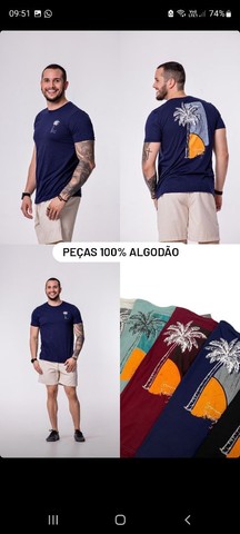 Camisa Estampada Masculina 