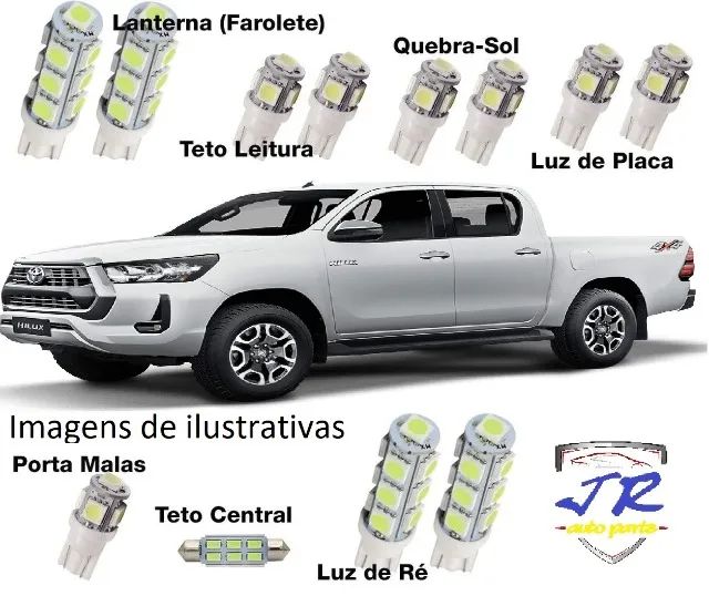 Kit Iluminação Interna Placa Farolete Ré