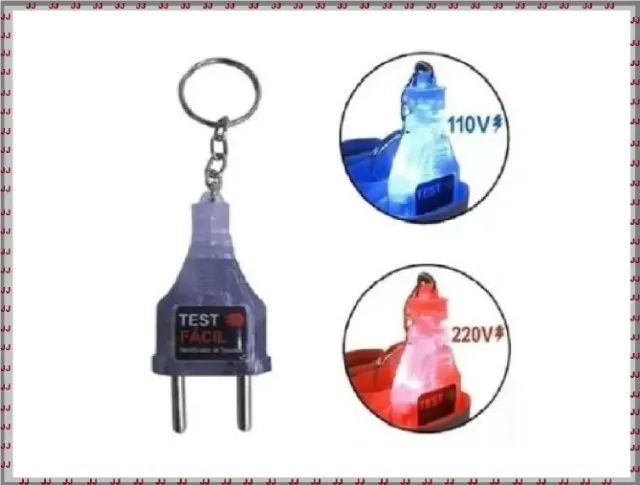 Chaveiro teste - Identificador de voltagem 110 - 220 - Foto 3