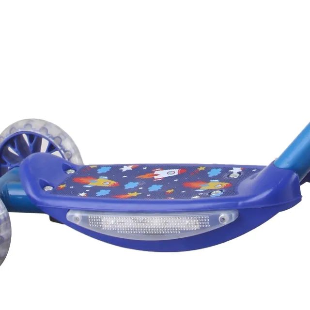 Patinete Infantil sonic cesta 3 Rodas Com Luzes E Musica - Patinete