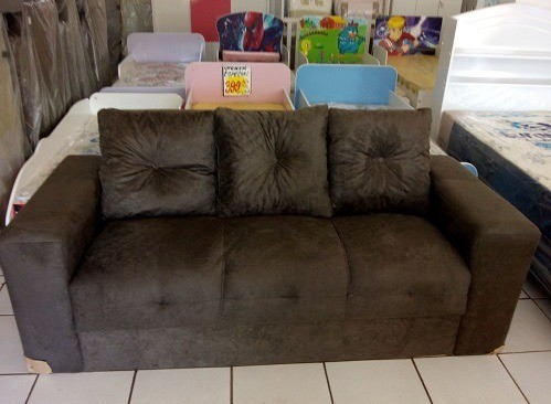 Mega Promoção de Sofa 3 Lugares Com Almofadas +Frete Gratis!! - Foto 2