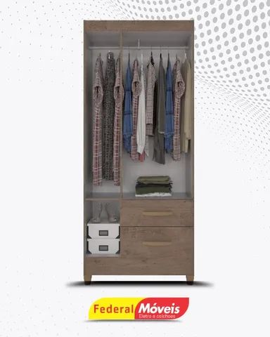 Guarda Roupa 3 Portas 2 Gavetas Super Lindo Fazemos Entrega - Foto 2