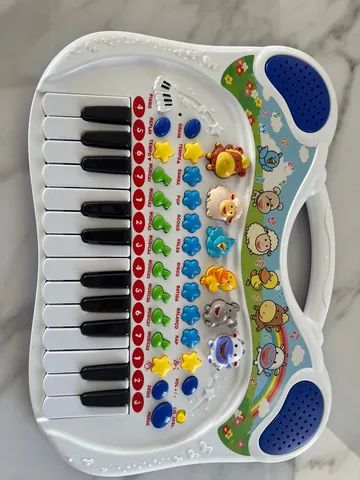 Piano Musical Animal Braskit Azul : : Brinquedos e Jogos