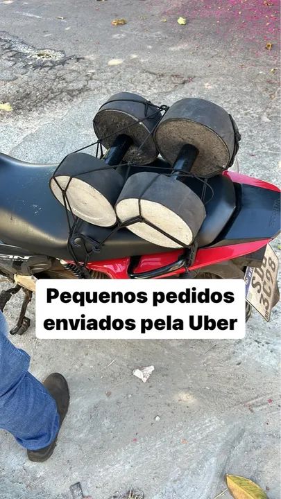 Treine na sua casa com pesos de concreto , halter e barra