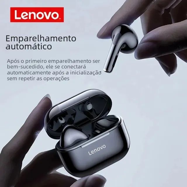 Fone Bluetooth Lenovo LP40, TWS, Touch, Game, Academia  - Foto 2