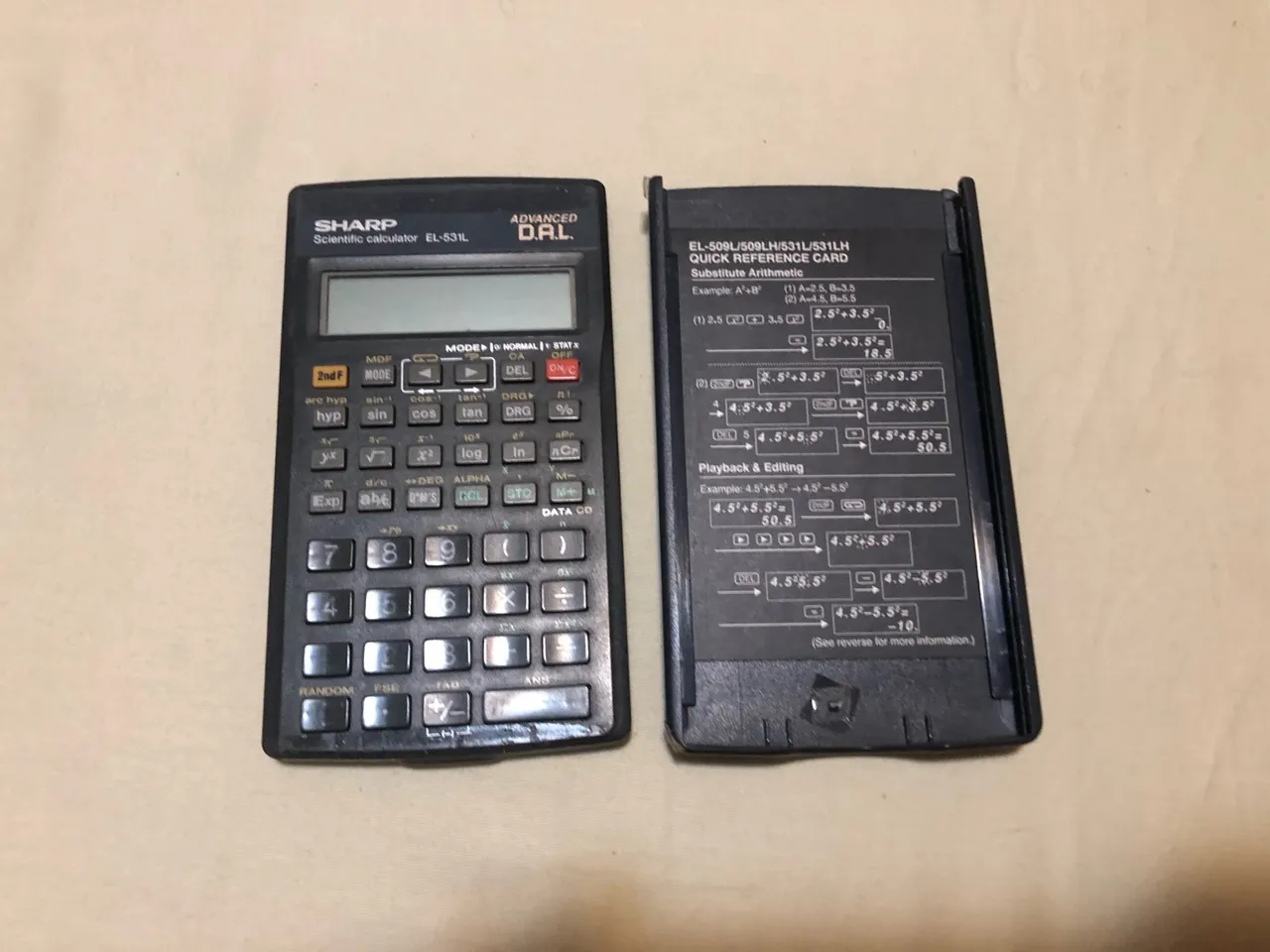 calculadora científica sharp el-509l