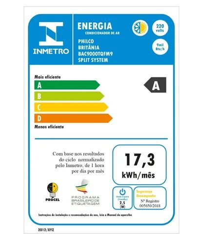 Ar-Condicionado Britânia 9000Btus BAC9000TQFM9 Quente e Frio | Novo Lacrado - Foto 3