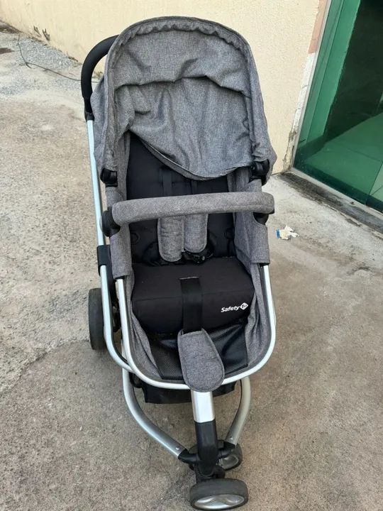 Carrinho de bebê e cadeirinha/bebê conforto (seminovos) - Foto 4