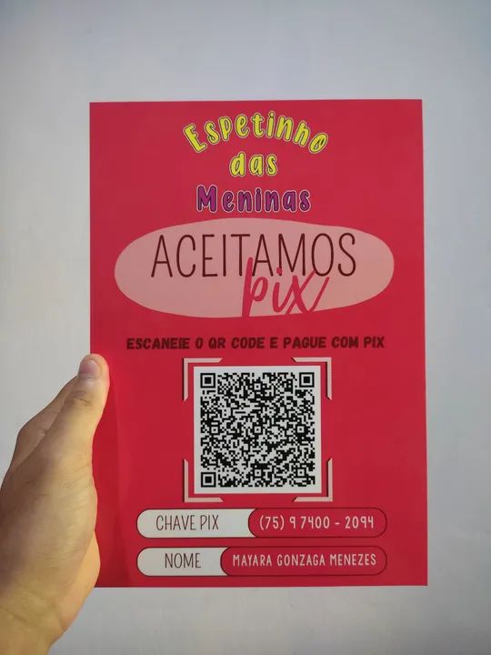 Plaquinha pix - Foto 5