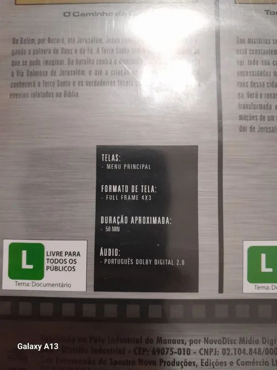 Dvd  lacrada* A Terra  Santa-Original.  - Foto 3