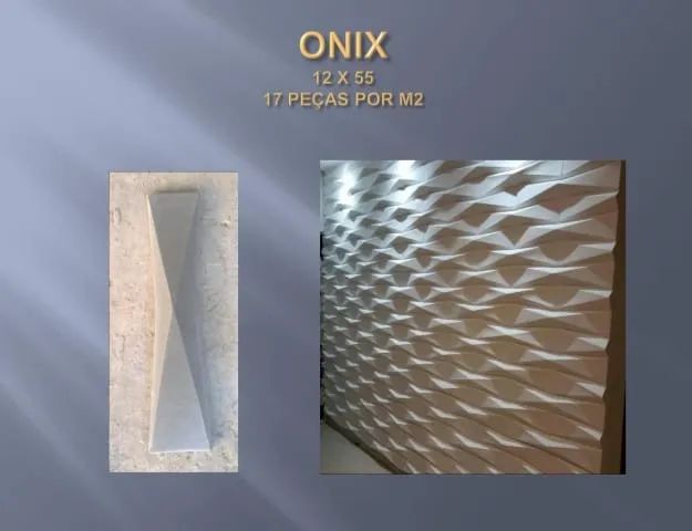 Revestimento  Cimentício 3D ONIX ORIGAMI - Foto 4