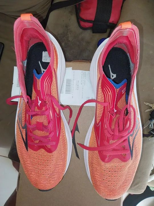 Tênis Mizuno Wave  - Vermelho e Laranja - Número 41 faco.rolo tbm.