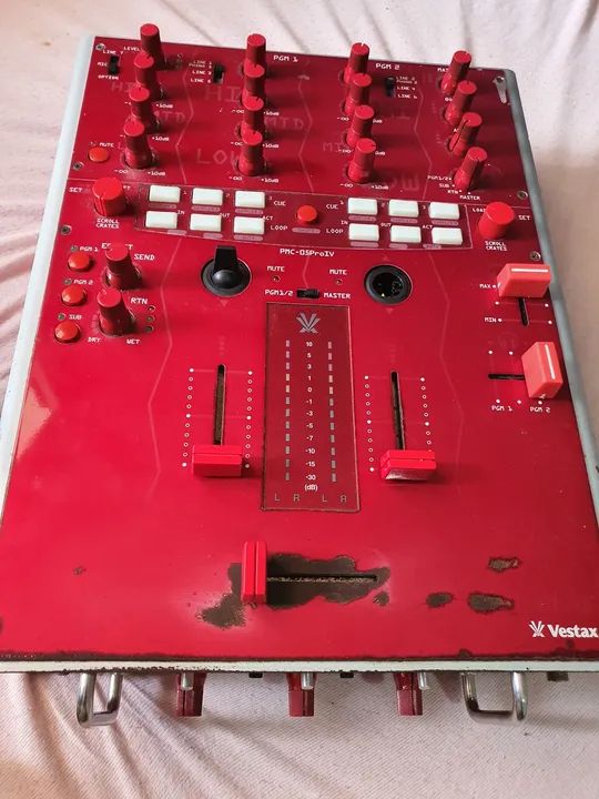 Mixer Dj Vestax PMC-05 Pro IV Scratch Vermelho Colecionável