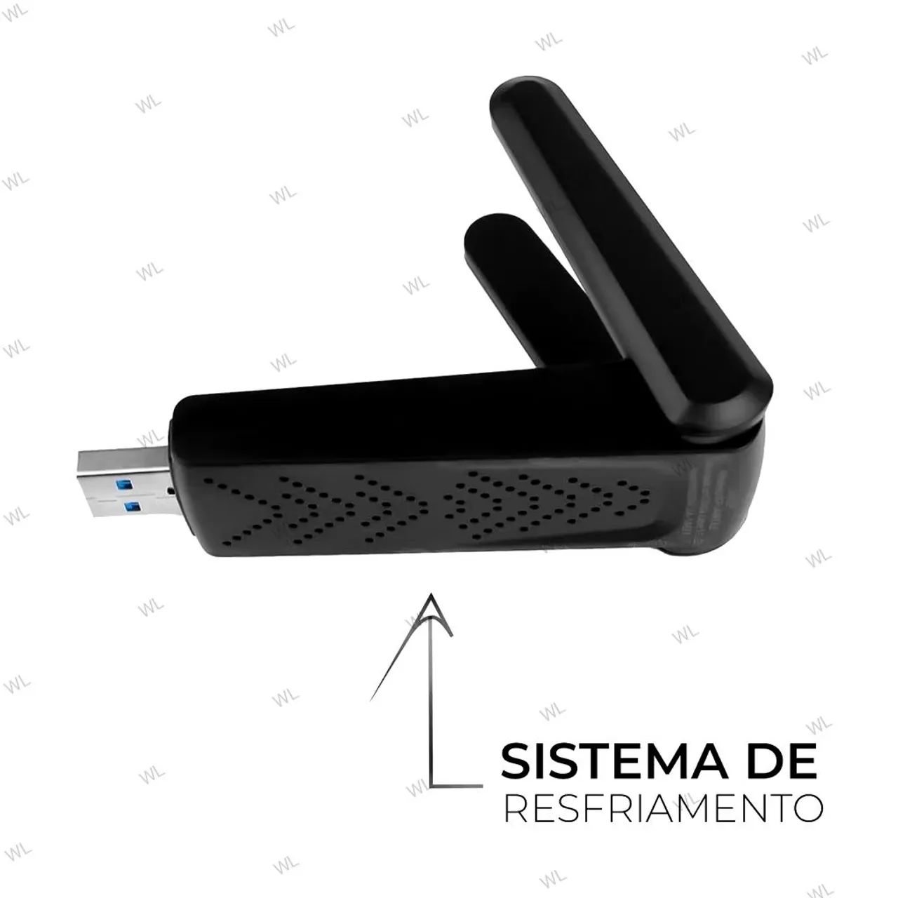 Adaptador Wireless Wi-Fi Dual Band (2.4G e 5G) de 1300Mbps - Foto 5