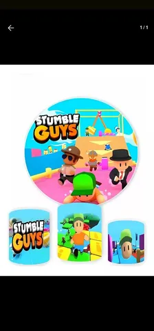 Kit festa 10 displays 3 quadros Stumble Guys novo, stumble guys 