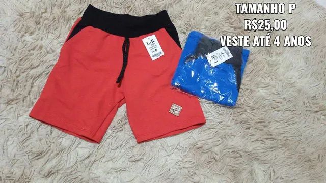 Shorts infantis em moletom e Tactel temos opções de 8 a 2 anos - Foto 3