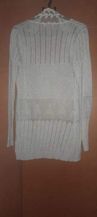 Cardigan de renda cinza - Foto 2