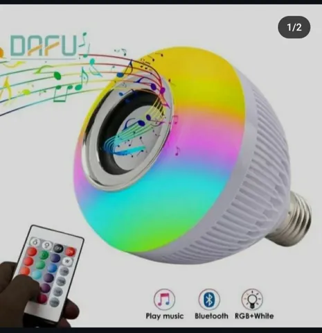 Lampada Musical Bluetooth Rgb Com Controle De Led Caixa De Som E27 500 na  Americanas Empresas