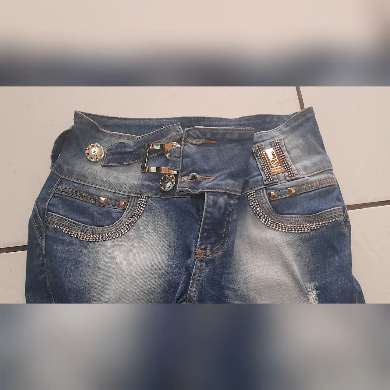 Calça Jeans com Lycra da Rhero - Tam 40 - Foto 5