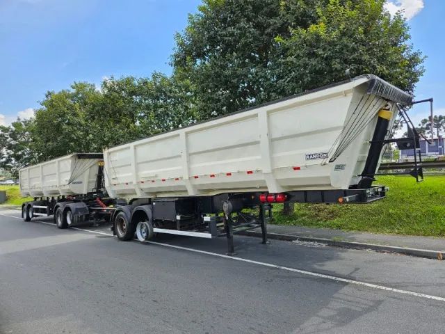 Rodocaçamba Randon Ano 20 Dolly Reto lona Fácil Rodado Disco Sem pneus  - Foto 3