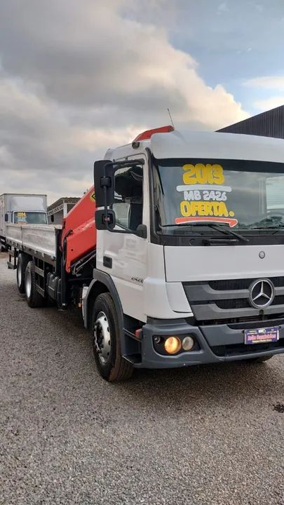 MBENZ ATEGO 2426  MUNCK GUINDASTE MADAL PALFINGER PKB 15 500 - Foto 3