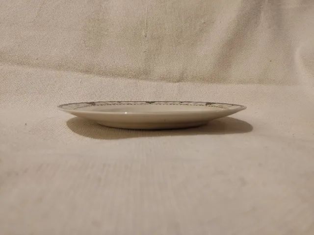 Par de Pratos de Sobremesa 20,5cm Antigo Floral Azul com Dourado - Foto 6