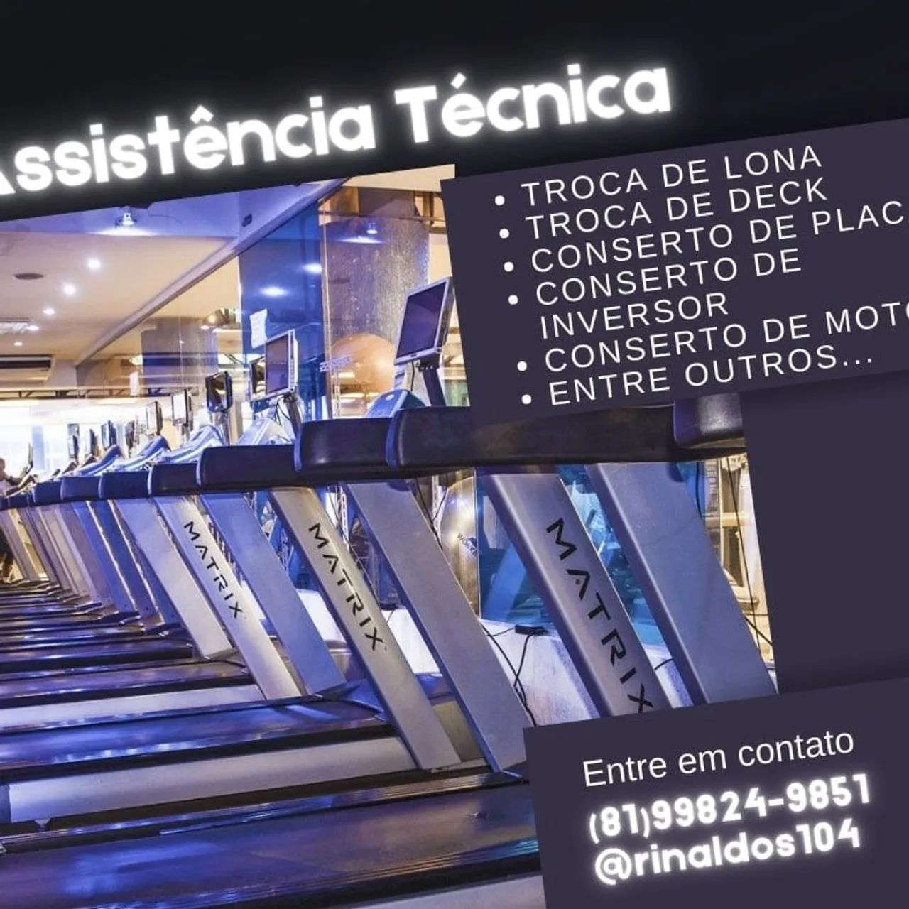 Esteira. Rsantos assistência. 64305176836995120