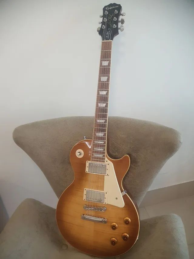 Guitarra Epiphone Les Paul Standard Plus Top Pro Mojave Fade Instrumentos Musicais Setor