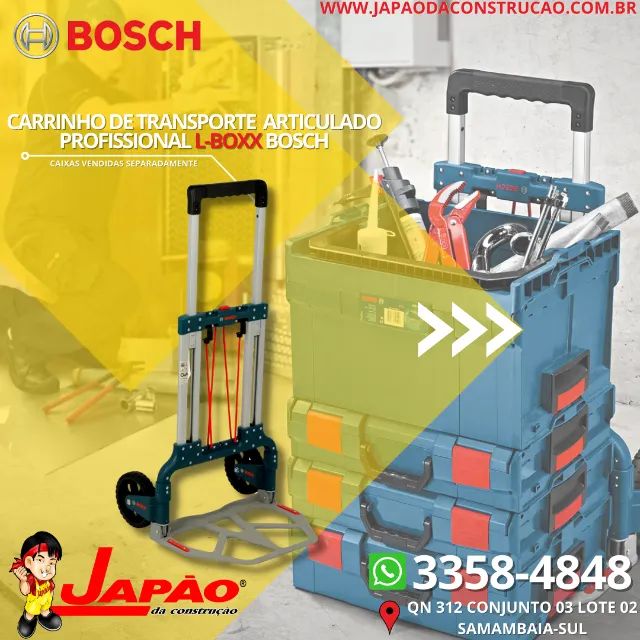 Carrinho de Transporte Articulado P/ Caixas L-Boxx Profissional Bosch