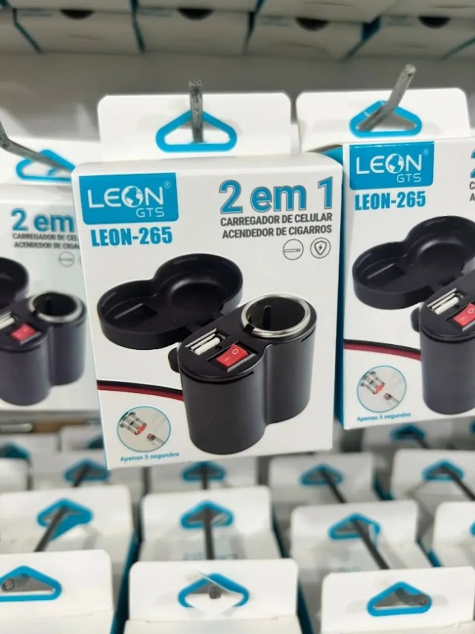 Carregado + Acendedor P/ Moto com usb